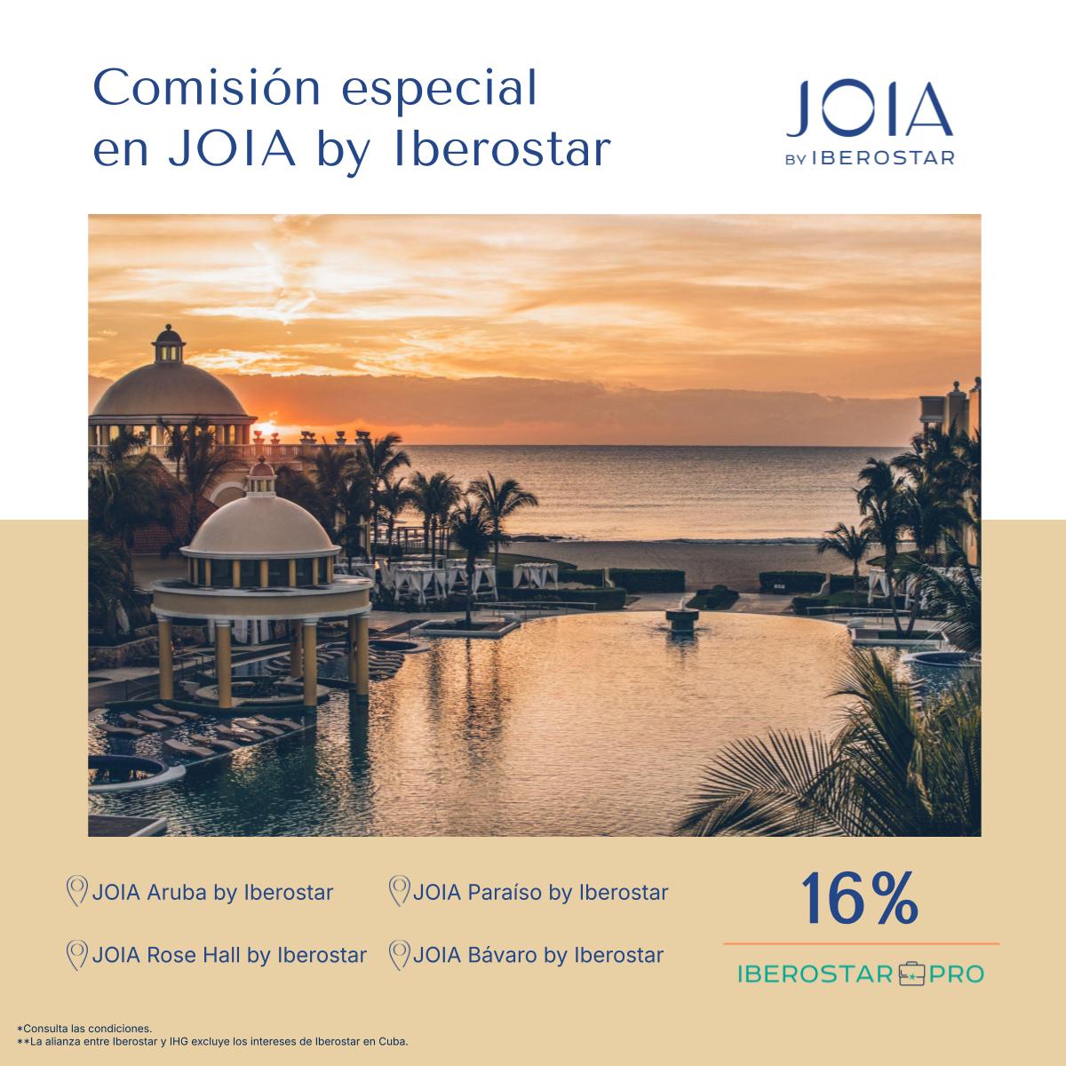 Comisión especial en JOIA by Iberostar